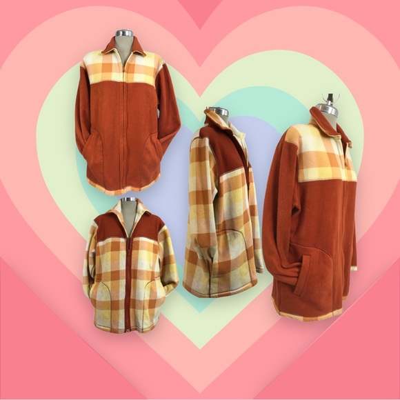 GRACELAND Orange and Yellow Weight Lite Jacket Size L - Picture 3 of 15